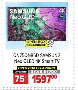2001 Audio Video QN75QN85D 75 SAMSUNG Neo QLED 4K Smart TV offer