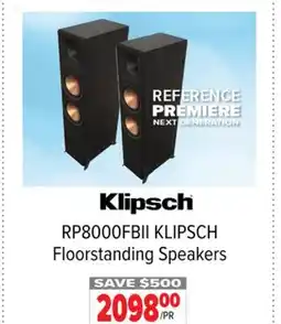 2001 Audio Video RP8000FBII KLIPSCH Floorstanding Speakers offer