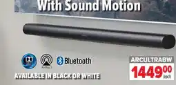 2001 Audio Video ARCULTRABW SONOS Premium Smart Sound Bar With Sound Motion offer
