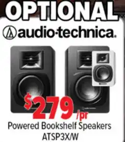 2001 Audio Video ATSP3X/W POWERED BOOKSHELF SPEAKERS offer