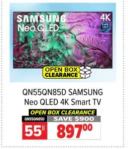 2001 Audio Video QN55QN85D 55 SAMSUNG Neo QLED 4K Smart TV offer