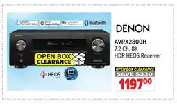 2001 Audio Video AVRX2800H DENON 7.2 Ch. 8K HDR HEOS Receiver offer
