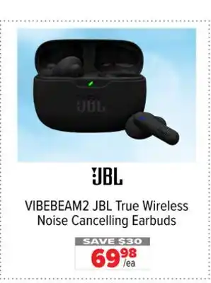 2001 Audio Video VIBEBEAM2 JBL True Wireless Noise Cancelling Earbuds offer