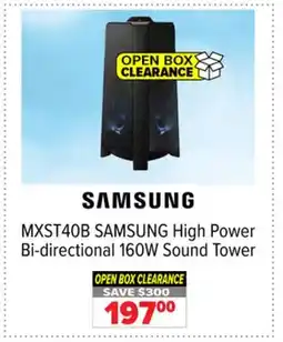 2001 Audio Video MXST40B SAMSUNG High Power Bi-directional 160W Sound Tower offer