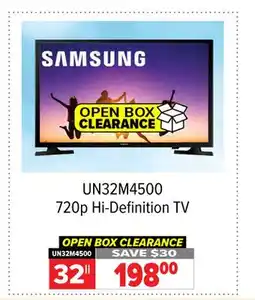 2001 Audio Video UN32M4500 32 Samsung 720p Hi-Definition TV offer
