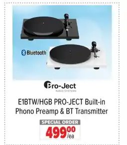 2001 Audio Video E1BTW/HGB PRO-JECT Built-in Phono Preamp & BT Transmitter offer