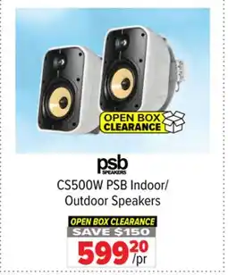 2001 Audio Video CS500W PSB Indoor/ Outdoor Speakers offer