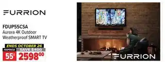2001 Audio Video FDUP55CSA FURRION Aurora 4K Outdoor Weatherproof SMART TV offer