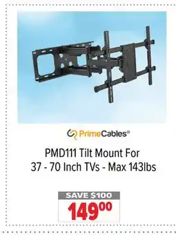 2001 Audio Video PMD111 Prime Cable Tilt Mount For 37 - 70 Inch TVs - Max 143lbs offer
