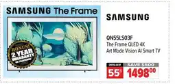 2001 Audio Video QN55LS03F 55 SAMSUNG The Frame QLED 4K Art Mode Vision AI Smart TV offer