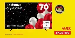 Visions Electronics SAMSUNG 70 DU7100 4K Smart TV offer