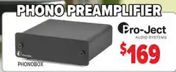 2001 Audio Video PHONOBOX Pro-Ject AUDIO SYSTEM PHONO PREAMPLIFIER offer