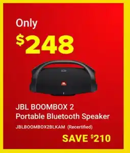 Visions Electronics JBL BOOMBOX 2 Portable Bluetooth Speaker offer