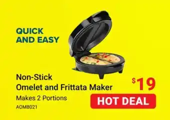 Visions Electronics Non-Stick Omelet and Frittata Maker offer