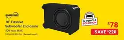 Visions Electronics 10 Passive Subwoofer Enclosure offer