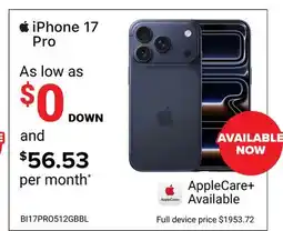 Visions Electronics iPhone 17 Pro offer