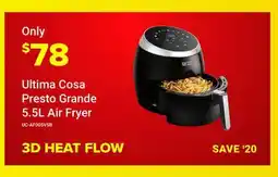 Visions Electronics Ultima Cosa Presto Grande 5.5L Air Fryer offer