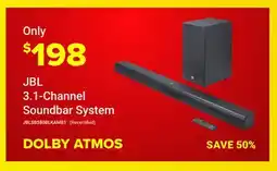 Visions Electronics JBL 3.1-Channel Soundbar System offer