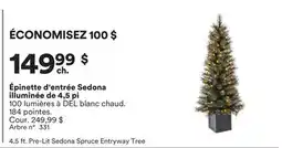 Michaels Épinette d'entrée Sedona illuminée de 4,5 pi offer