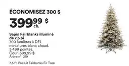 Michaels Sapin Fairblanks illuminé de 7,5 pi offer