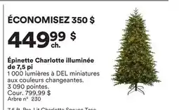 Michaels Épinette Charlotte illuminée de 7,5 pi offer