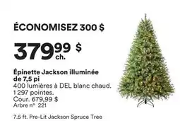 Michaels Épinette Jackson illuminée de 7,5 pi offer