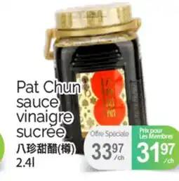 T&T Supermarket PAT CHUN SAUCE VINAIGRE VINAIGRE SUCREE, 2.4L offer
