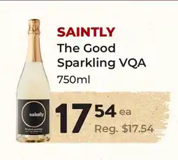 Marche Leo's SAINTLY The Good Sparkling VQA offer