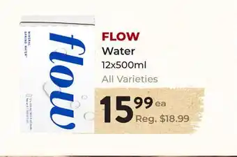 Marche Leo's FLOW Water offer