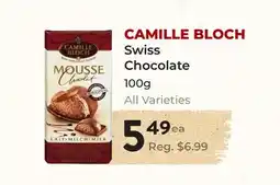 Marche Leo's CAMILLE BLOCH Swiss Chocolate offer