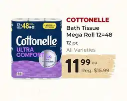 Marche Leo's COTTONELLE Bath Tissue Mega Roll 12 = 48 offer