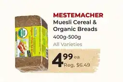 Marche Leo's MESTEMACHER Muesli Cereal & Organic Breads offer
