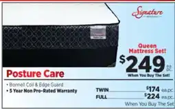 Surplus Furniture Posture Care Queen Mattress Set offer