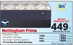 Surplus Furniture Nottingham Prime Tight Top Firm Queen Set W/ 2 Split Boxes offer