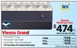 Surplus Furniture Vienna Grand Medium Pillow Top Queen Mattress Set offer