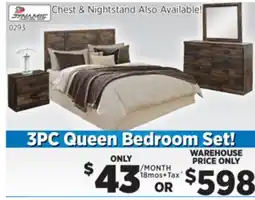 Surplus Furniture Montana 3PC Queen Bedroom Set offer