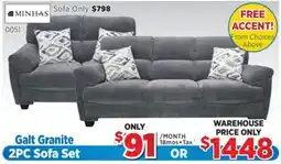 Surplus Furniture Galt Granite Sofa & Loveseat Set offer