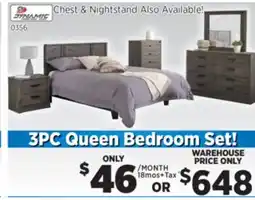 Surplus Furniture Alabaster 3PC Queen Bedroom Set offer
