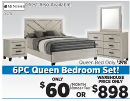 Surplus Furniture Bradley Dusty Grey Oak Queen 6-Piece Bedroom Set offer