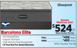 Surplus Furniture Barcelona Elite Medium Pillow Top Queen Set offer
