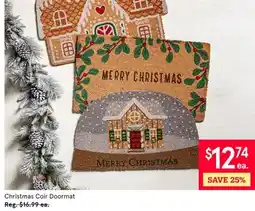 Kitchen Stuff Plus Christmas Coir Doormat offer