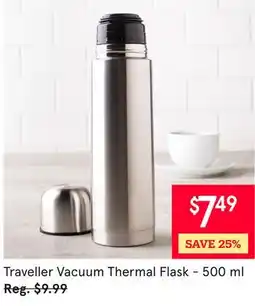 Kitchen Stuff Plus Traveller Vacuum Thermal Flask offer
