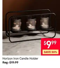 Kitchen Stuff Plus Horizon Iron Candle Holder offer