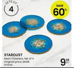 Stokes STARDUST Resin Coasters offer