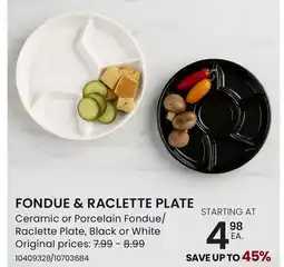 Stokes FONDUE & RACLETTE PLATE START Ceramic or Porcelain Fondue/Raclette Plate offer