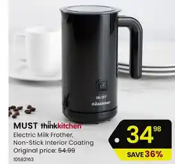 Stokes MUST Electric Milk Frother offer