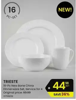 Stokes 16-Pc New Bone China Dinnerware Set offer