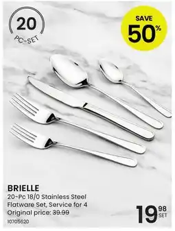 Stokes BRIELLE 20-Pc 18/0 Stainless Steel Flatware Set offer