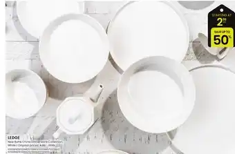 Stokes LEDGE New Bone China Dinnerware Collection offer