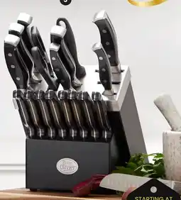 Stokes Ombre, 19-Pc Knife Set with Wood Block offer